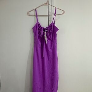 Susan Monaco purple mini dress